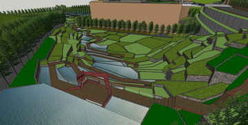 打造靈動自然 精品疊水景觀設計SU模型的藝術與實踐